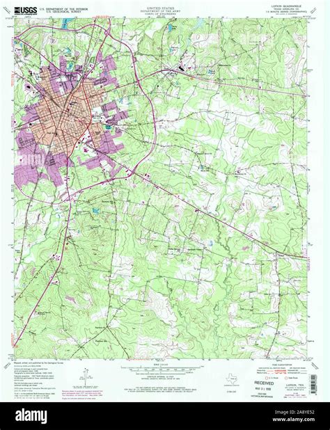 Map of lufkin texas hi-res stock photography and images - Alamy