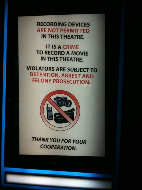 Regal Cinemas: no cameras, video recording, texting, mobil… | Flickr