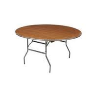 Table, 4' Wood Round - Round - One Stop Rental