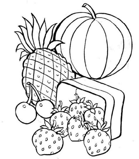 Free Printable Food Coloring Pages For Kids