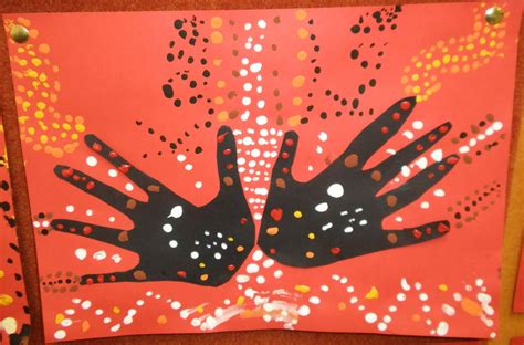 Art with Mrs Baker: Aboriginal Hand Print Art