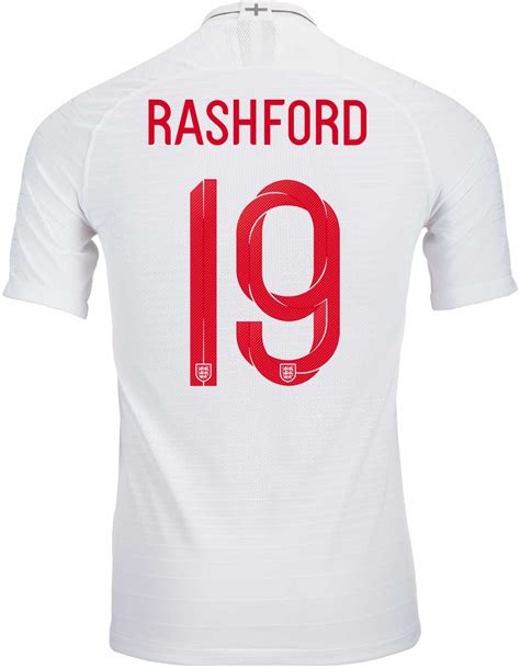 2018/19 Nike Marcus Rashford England Home Jersey - SoccerPro