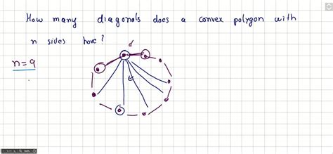 SOLVED:How many diagonals does a convex polygon with n sides have? (Recall that a polygon is ...