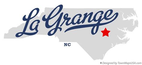 Map of La Grange, NC, North Carolina