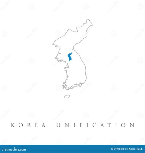 Unification Flag of Korea. Reunification of North and South Korea into ...