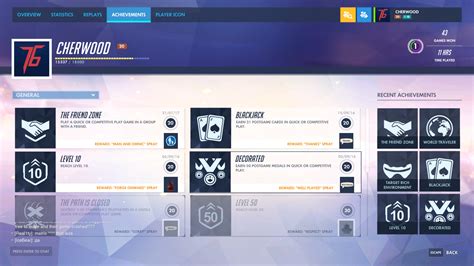 Achievements - Overwatch | Interface In Game