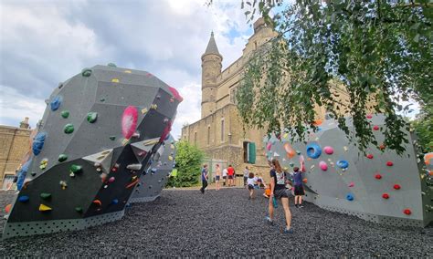 The new outdoor boulders