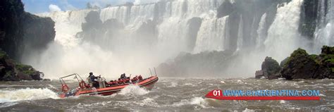 Adventure tourism to interact with pure nature in iguazu falls