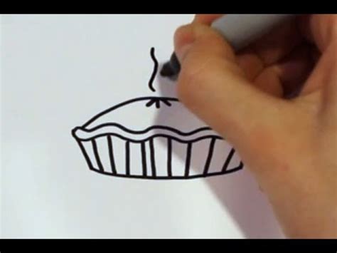 How to Draw a Cartoon Pumpkin Pie - YouTube