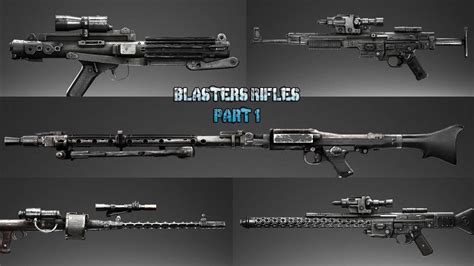 All Blaster Rifles Types Variants & Models in Star Wars (Canon) Pt.1 -The Original Trilogy - YouTube