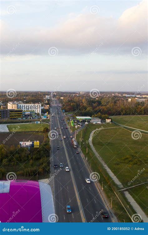 Flying Over National Road 1 in Otopeni City Editorial Photography ...