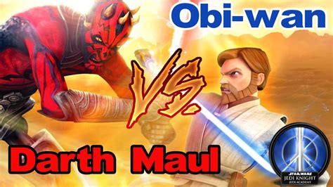 Darth maul VS Obi-wan | Star Wars Jedi Academy - YouTube