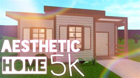 Aesthetic 5k No Gamepasses House - BLOXBURG SPEED BUILD - YouTube