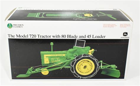 1/16 John Deere 720 Tractor With Loader, Blade, Heat Houser & Chains, Precision Series #18 ...