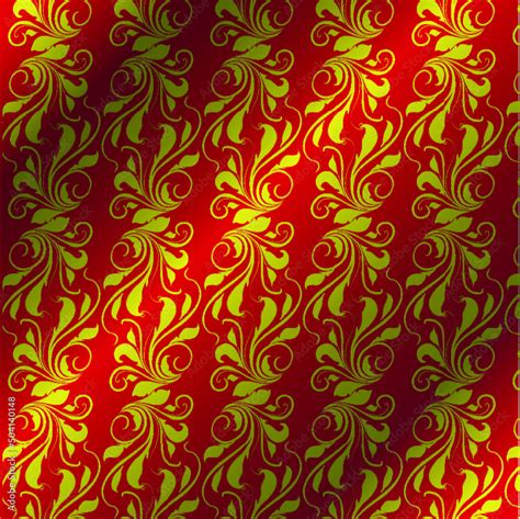 Royal vector textile on red background, luxury red royal wallpaper ...