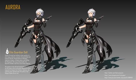 ArtStation - Girls Frontline Sangvis Ferry Character Design, Jaz Ebelte