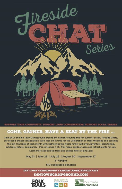 Campfire Chat Poster 11x17 - Inn Town Campground