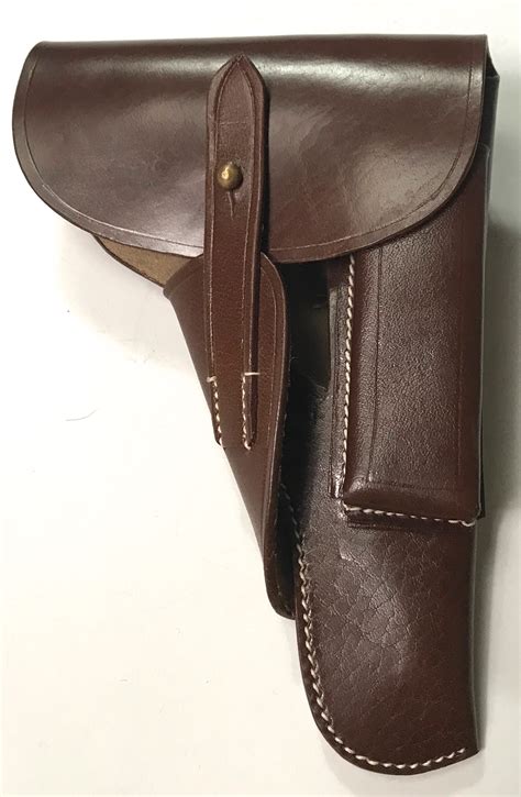 BROWNING 9MM HIGH POWER PISTOL HOLSTER-BROWN LEATHER | Man The Line