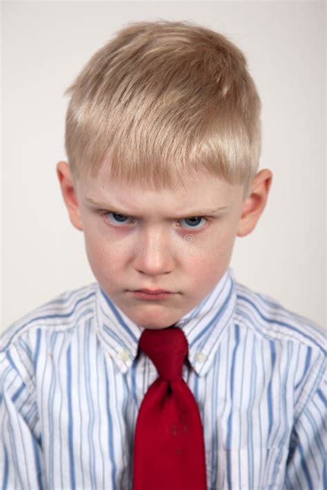 Frowning child stock photo. Image of frown, brow, blond - 48989636