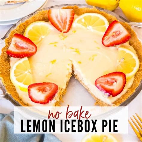 No Bake Lemon Icebox Pie | A Reinvented Mom