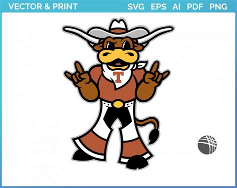 Texas Longhorns - Mascot Logo (2019) - College Sports Vector SVG Logo in 5 formats