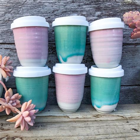 Beautiful reusable ceramic coffee cups that you can keep using forever. Saving the planet one ...