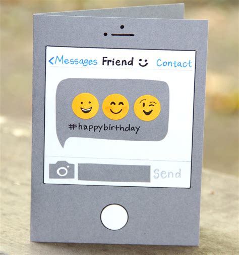 Birthday Card Birthday Text Emoji