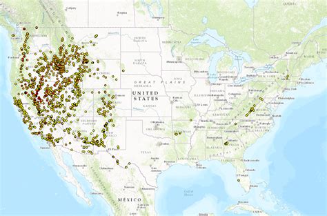 Interactive map of thermal springs in the United States | American Geosciences Institute