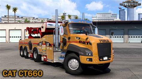 CAT CT660 Truck + Interior + Crane v1.1 1.49.x Mod - ATS Mod | American ...