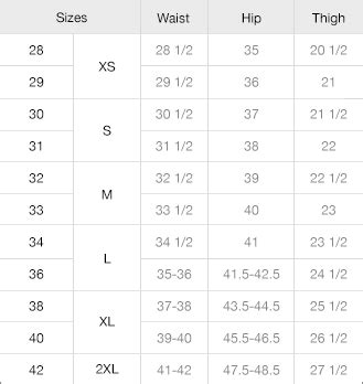 Size Chart