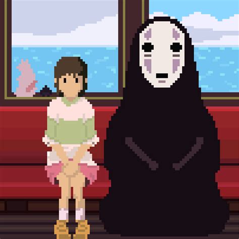 Spirited Away (A Viagem de Chihiro) Pixel Art by Markiro