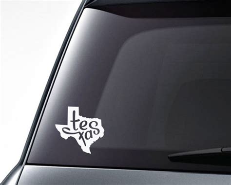 Texas Car Decal Texas Decal Texas Sticker - Etsy