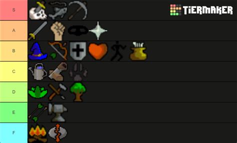 Old School Runescape - Skills Tier List (Community Rankings) - TierMaker