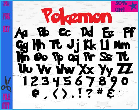 Pokemon Cuttable Font Ink Pokemon Svg Pokemon Font Cricut Pokemon Font | Porn Sex Picture