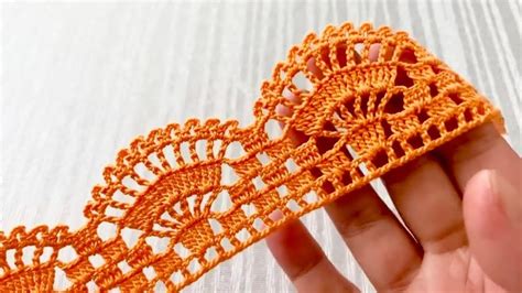 EASY and BEAUTIFUL Border Lace Crochet Pattern Tutorial