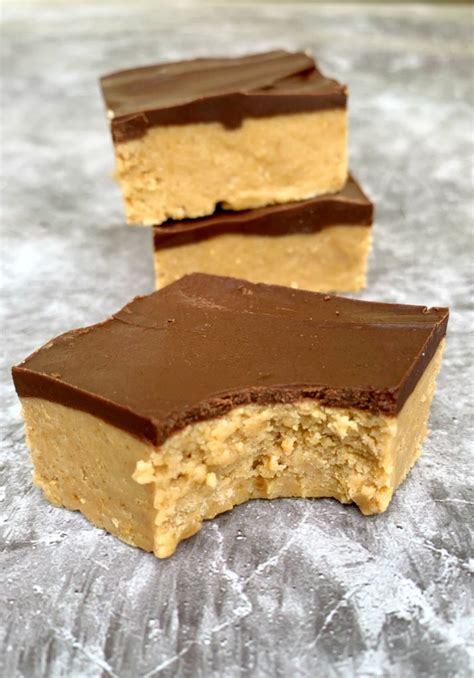 No Bake Peanut Butter Squares - The Endless Appetite