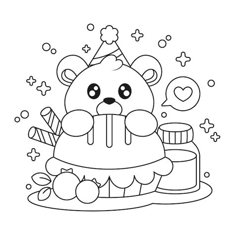 Imágenes de Oso Kawaii Colorear - Descarga gratuita en Freepik