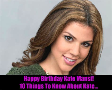 'Days Of Our Lives' (DOOL) Happy Birthday Abigail Deveraux - 10 Things To Know About Kate Mansi