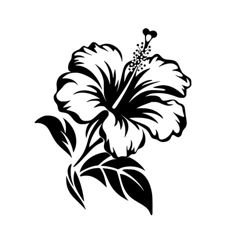 Hibiscus Flower SVG/PNG/DXF File for Cricut, Silhouette, Laser Machines