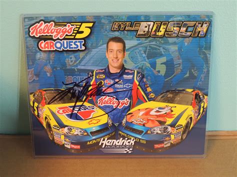 Kyle Busch Signed 8x10 Photo NASCAR Autographed Signature | #4637537930