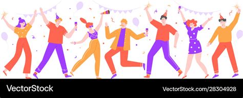 People celebrating happy celebration party Vector Image