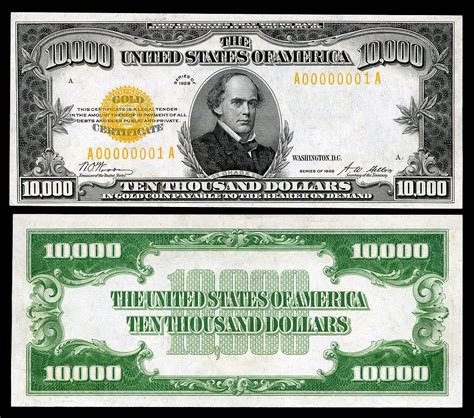 Large denominations of United States currency - Wikipedia | Money notes ...