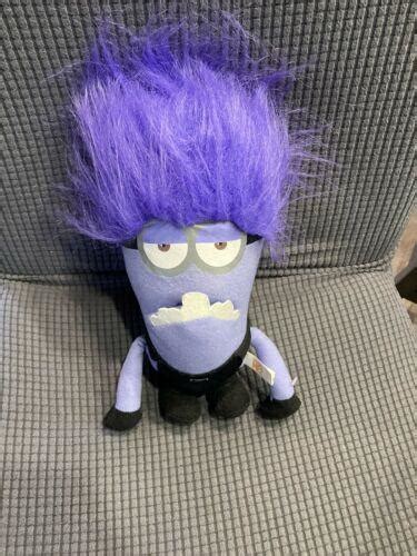 Despicable Me 2 Purple Evil Minion Plush 12" 2 Eyes Toy Stuffed Animal ...