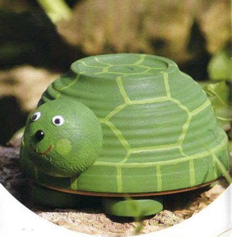 turtle More | Clay flower pots, Flower pot crafts, Flower pots