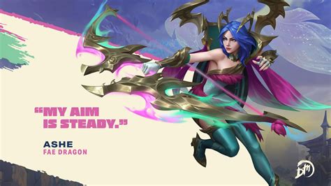 Wild Rift - Fae Dragon Ashe Promo Art : r/AsheMains