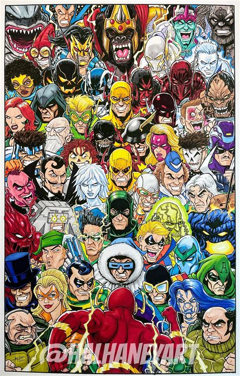 Flash Rogues Gallery 11x17 Fine Art Print - Etsy in 2022 | Star art, Dc comics artwork, Art