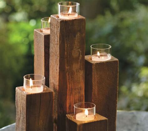 21 DIY Wooden Candle Holders To Add Rustic Charm This Fall