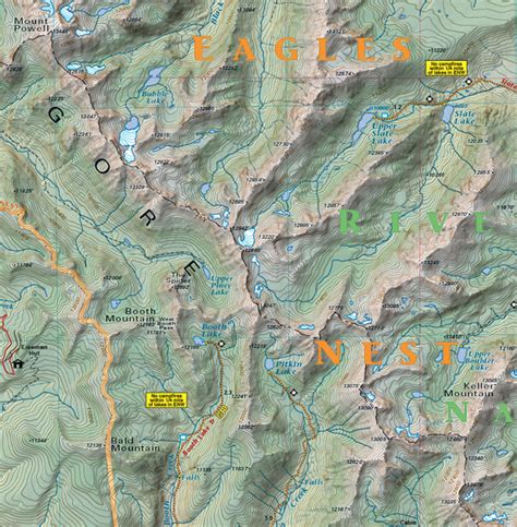 Summit County Trails | Colorado Recreation Topo Map | Latitude 40° maps