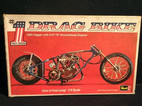 Nostalgia on Wheels: Revell Harley Knucklehead #1 Drag Bike Model Kit