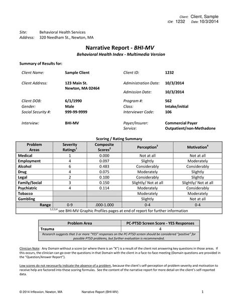 Narrative Report Example